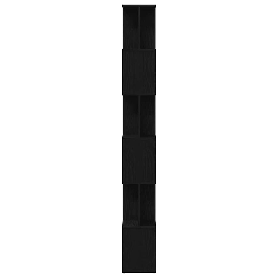 Boekenkast Zwart Eiken 80x24x190,5 cm Engineered Wood