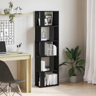 Bookshelf/room divider chipboard black oak-colored