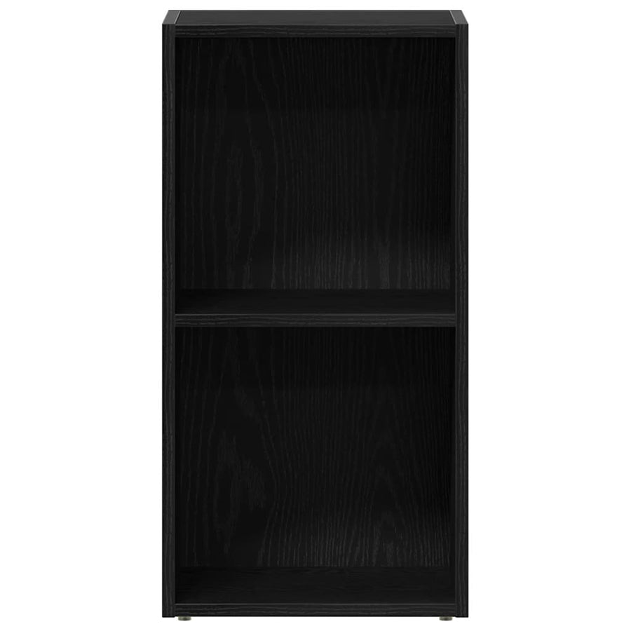 LP Opbergbox 71x34x36 cm spaanplaat zwart eikenkleurig