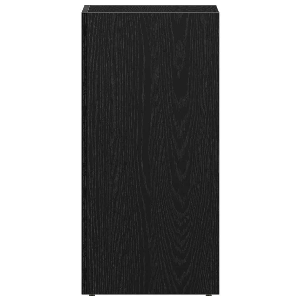 LP Opbergbox 71x34x36 cm spaanplaat zwart eikenkleurig