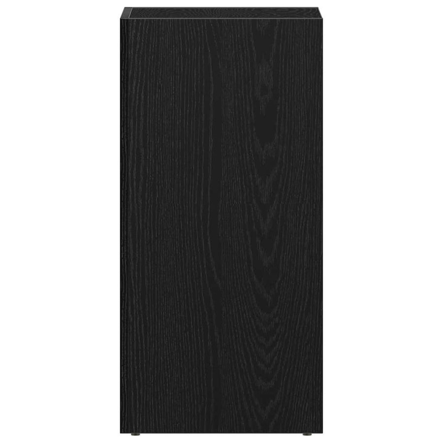 LP Opbergbox 71x34x36 cm spaanplaat zwart eikenkleurig