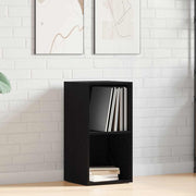 LP opbergbox 71x34x36 cm spaanplaat zwart eiken