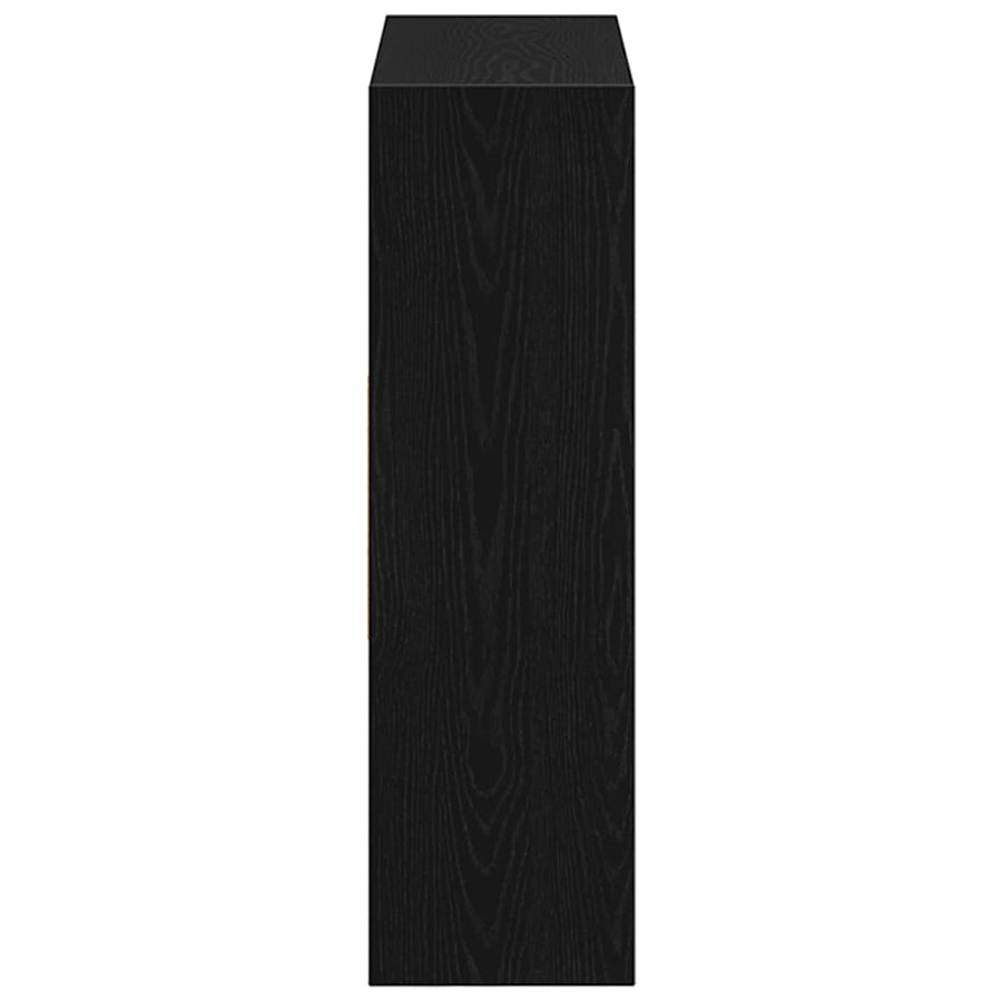 Boekenkast 97,5x29,5x100 cm spaanplaat zwart eikenkleurig
