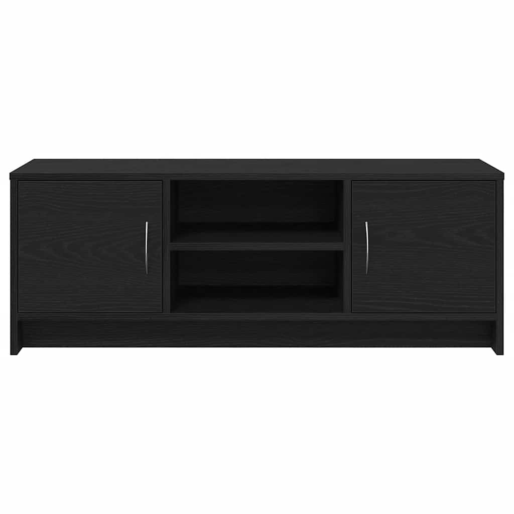 TV-meubel Zwart Eiken 102x30x37,5 cm Engineered Wood