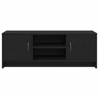 TV-meubel Zwart Eiken 102x30x37,5 cm Engineered Wood