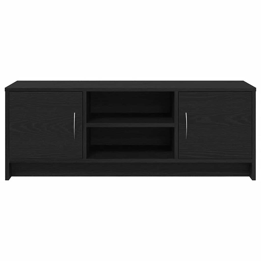 TV-meubel Zwart Eiken 102x30x37,5 cm Engineered Wood