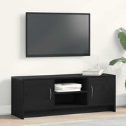 Tv-meubel zwart eiken 102x30x37,5 cm