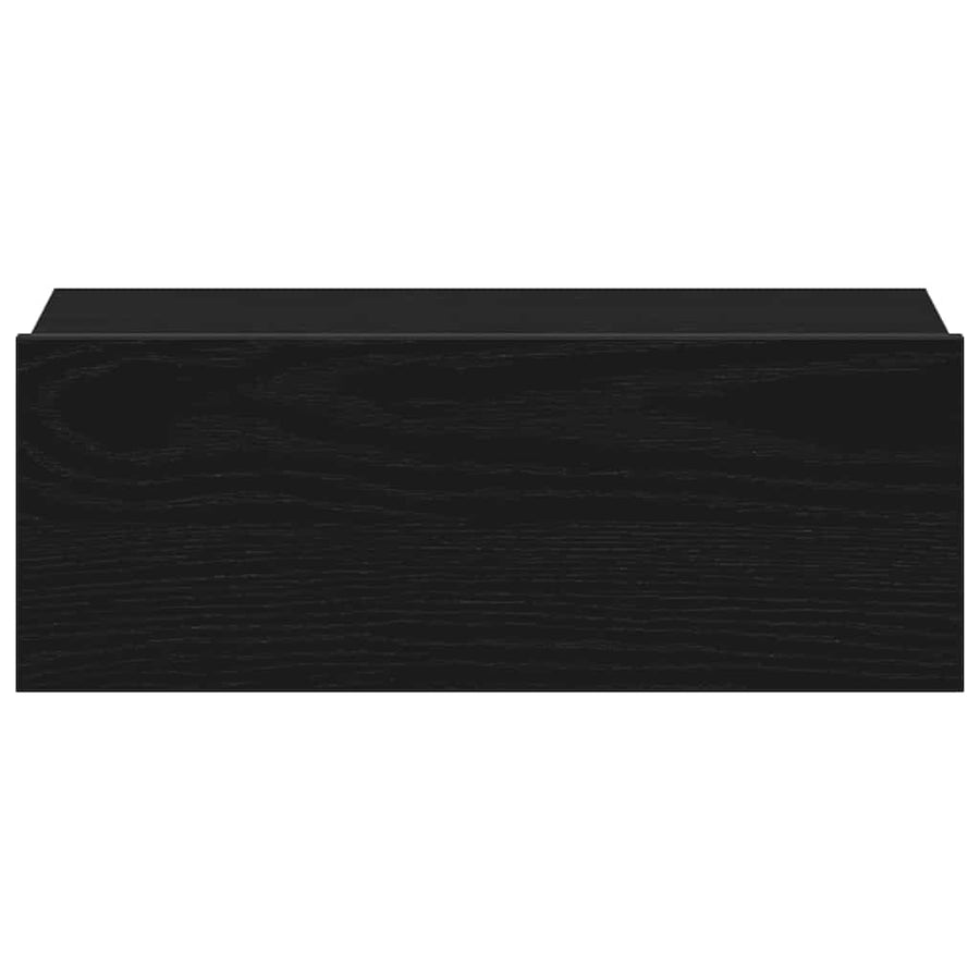 Nachtkastjes zwevend 2 st 40x32x15 cm bewerkt hout zwart eiken
