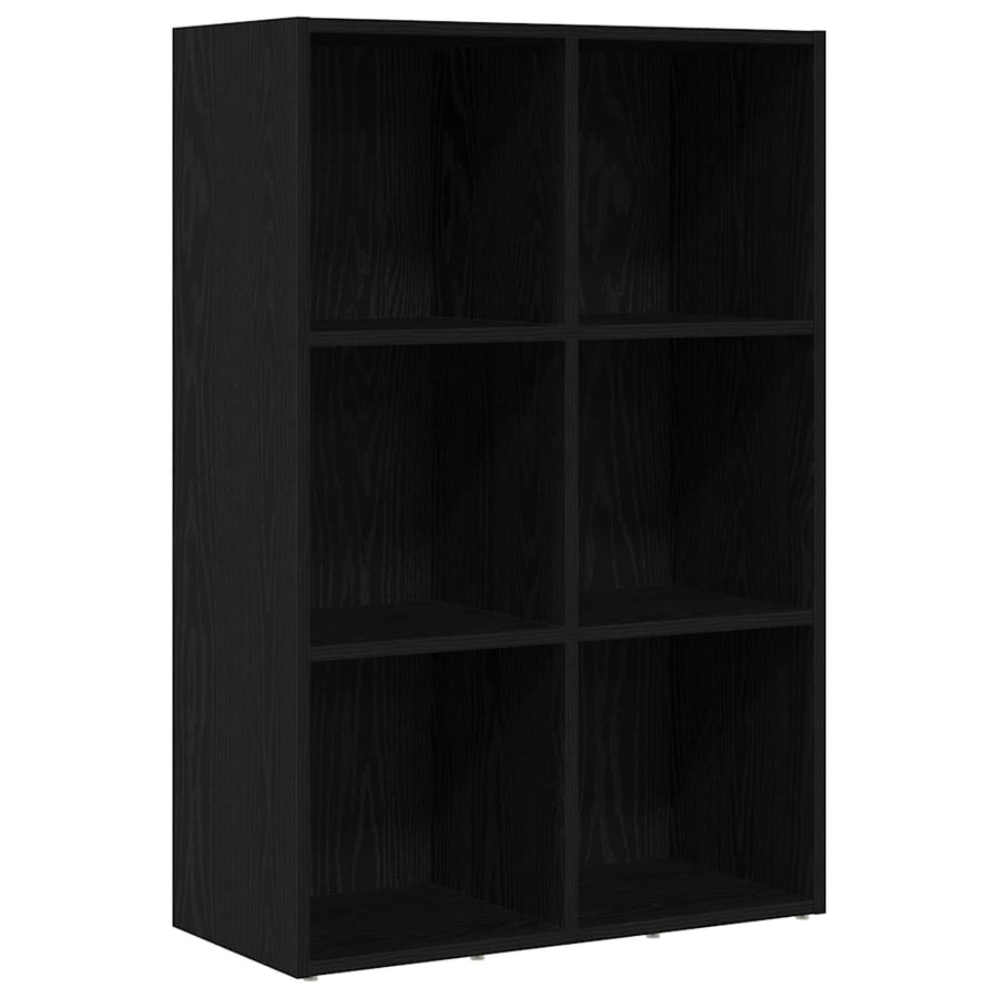 Boekenkast Zwart Eiken 66x30x98 cm Engineered Wood