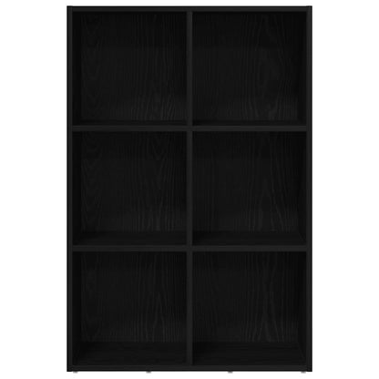 Boekenkast Zwart Eiken 66x30x98 cm Engineered Wood