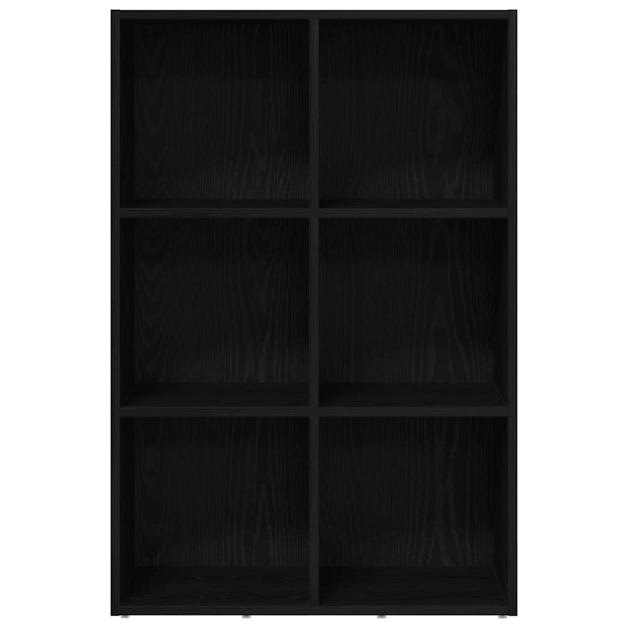 Boekenkast Zwart Eiken 66x30x98 cm Engineered Wood