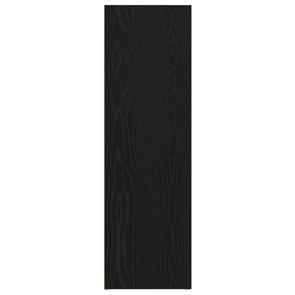 Boekenkast Zwart Eiken 66x30x98 cm Engineered Wood