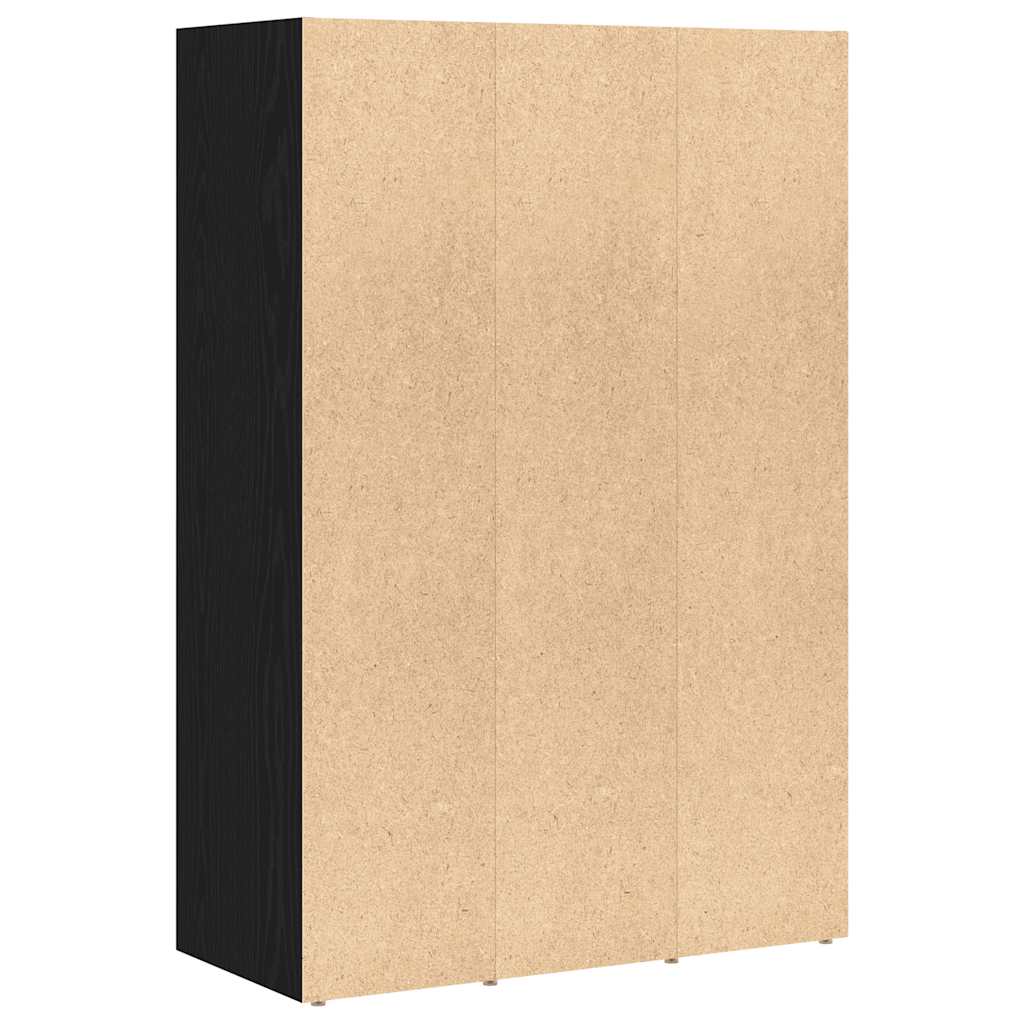 Boekenkast Zwart Eiken 66x30x98 cm Engineered Wood