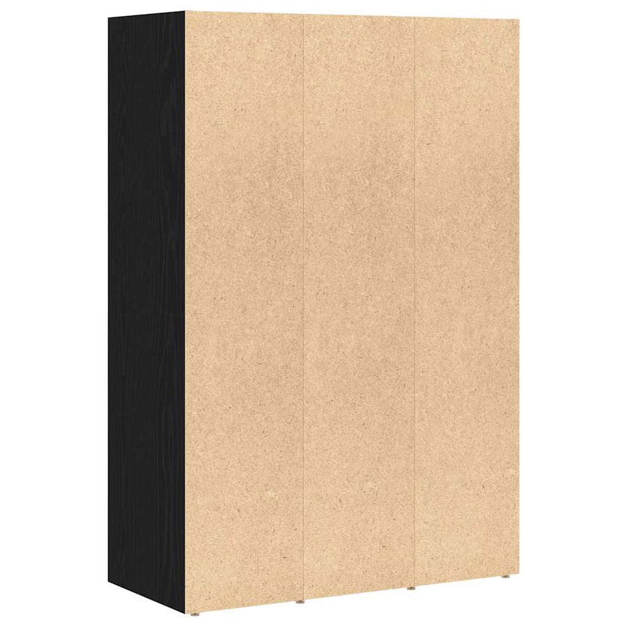 Boekenkast Zwart Eiken 66x30x98 cm Engineered Wood