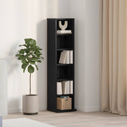CD-kast 21x20x88 cm spaanplaat zwart eiken