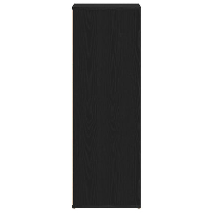 Schoenenrek 54x34x100,5 cm spaanplaat zwart eikenkleurig