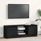 Tv-meubel 102x30x36 cm spaanplaat zwart eiken