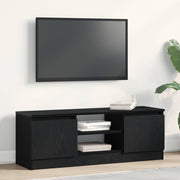 Tv-meubel 102x30x36 cm spaanplaat zwart eiken