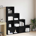Bookcase Black Oak 155 x 24 x 160 cm Engineered wood