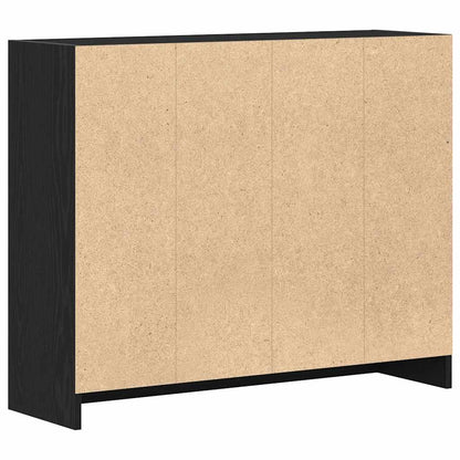 Dressoir Zwart Eiken 91x28x75 cm Engineered Wood