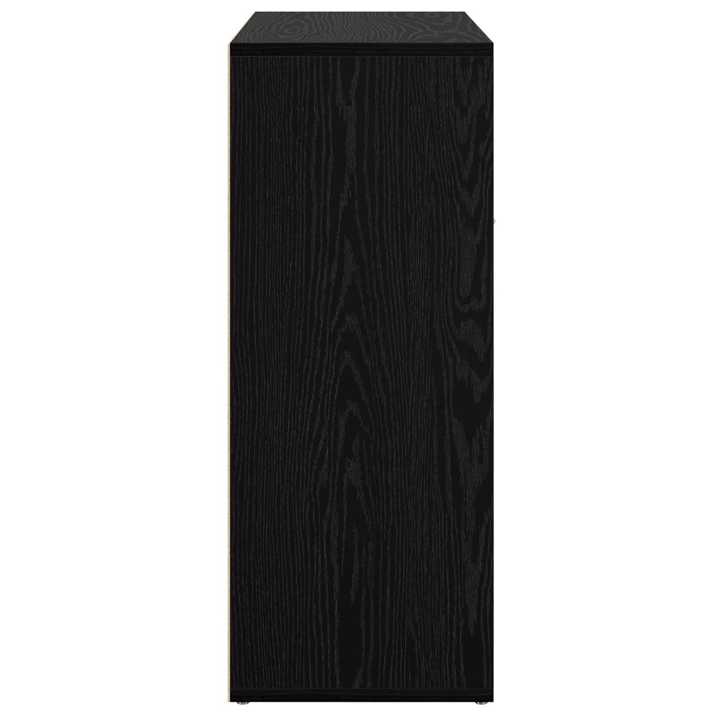Dressoir met lade Zwart Eiken 60 x 30 x 75 cm Bewerkt hout