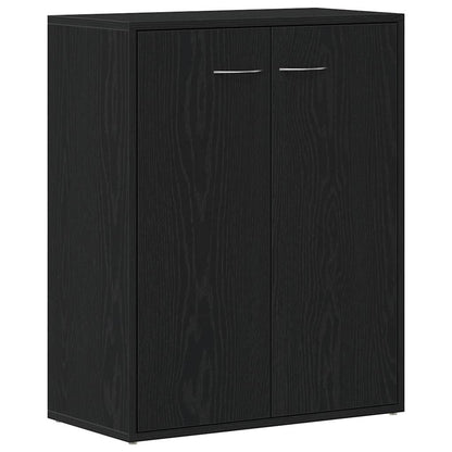 Dressoir Zwart Eiken 60x30x75 cm Engineered Wood