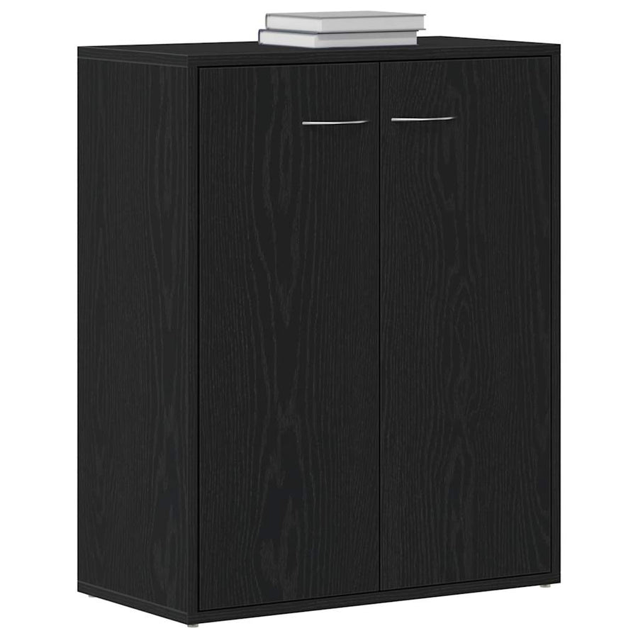 Dressoir Zwart Eiken 60x30x75 cm Engineered Wood