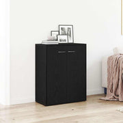 Dressoir 60x30x75 cm zwart engineered wood