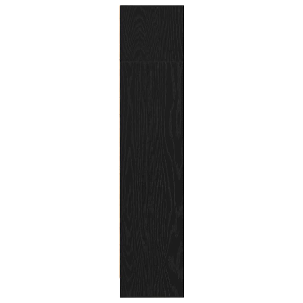 Boekenkast Zwart Eiken 40x24x109 cm Engineered Wood