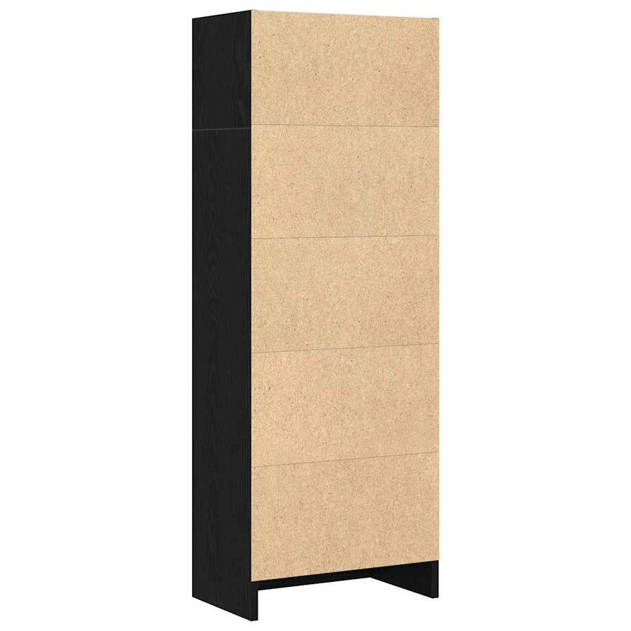 Boekenkast Zwart Eiken 40x24x109 cm Engineered Wood