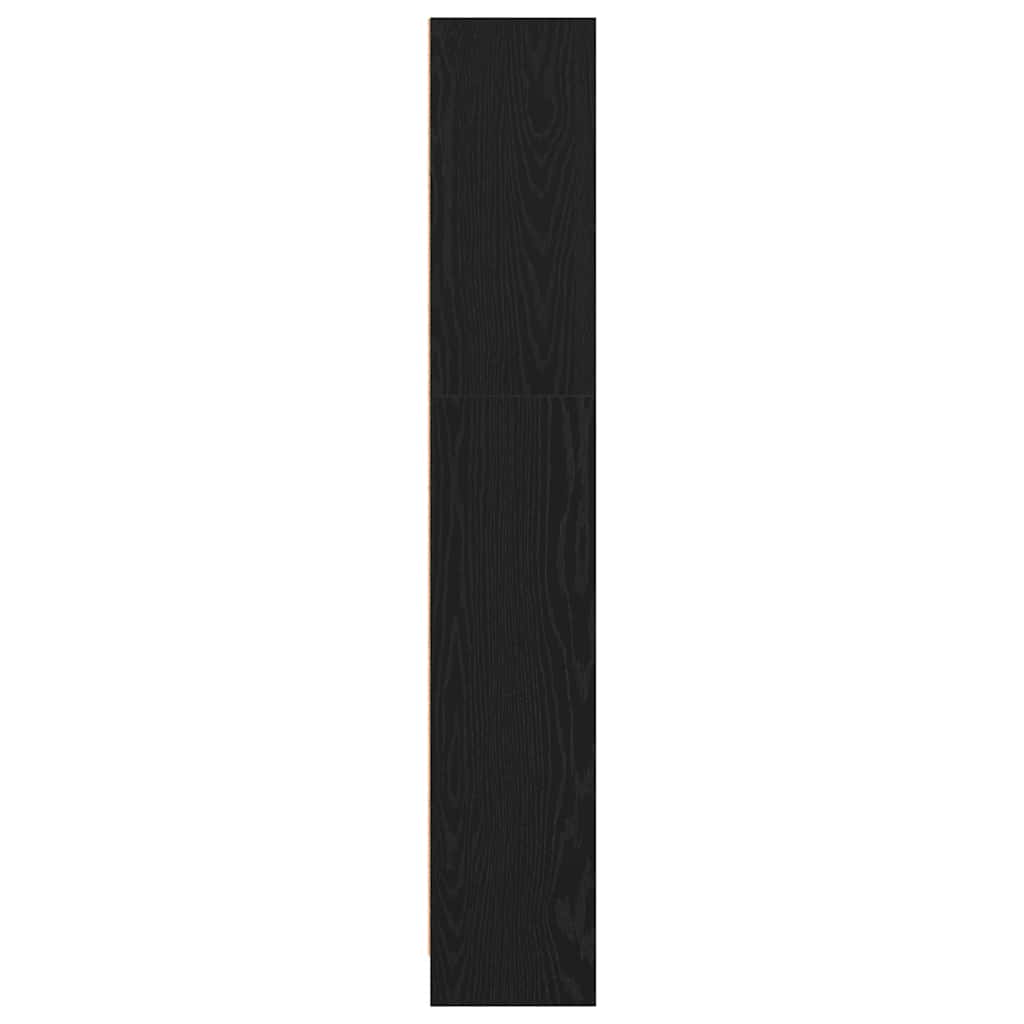 Boekenkast Zwart Eiken 40x24x143 cm Engineered Wood