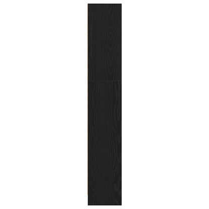 Boekenkast Zwart Eiken 40x24x143 cm Engineered Wood