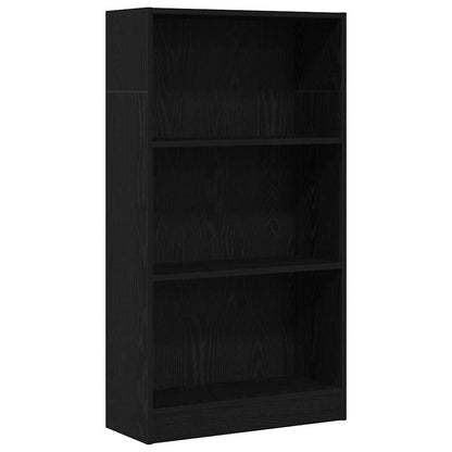 Boekenkast Zwart Eiken 60x24x109 cm Engineered Wood