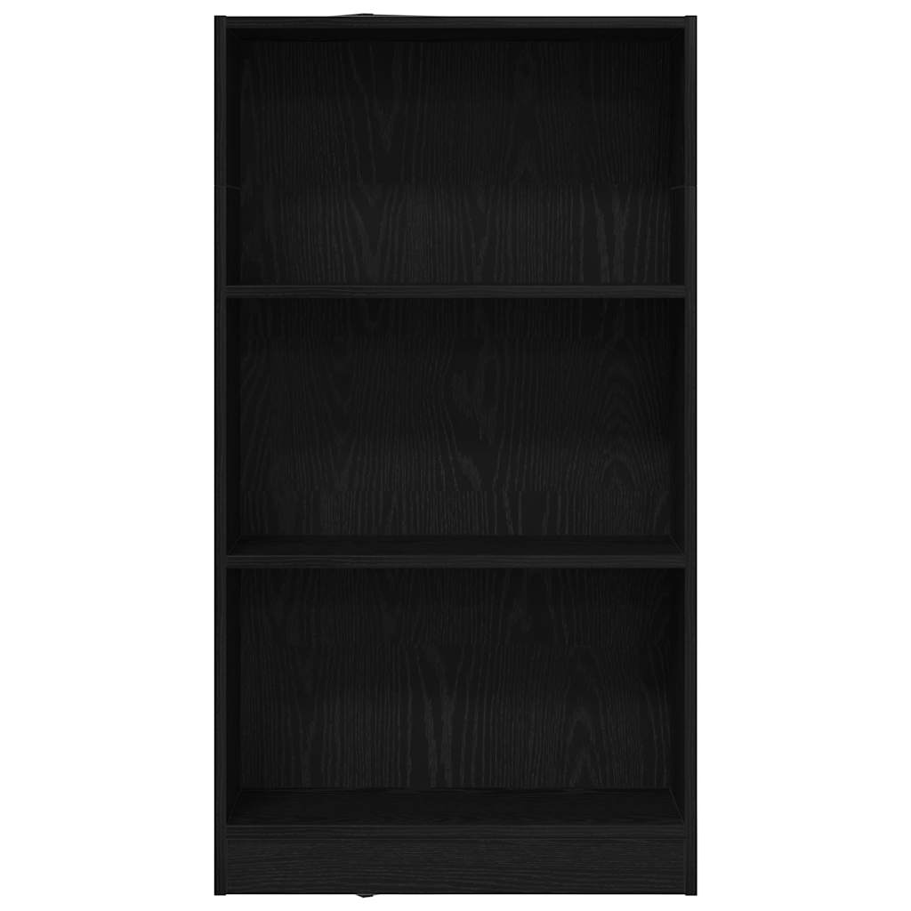 Boekenkast Zwart Eiken 60x24x109 cm Engineered Wood
