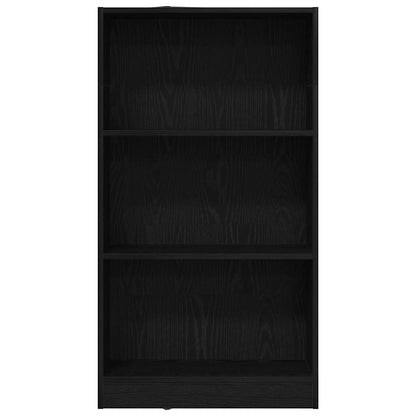 Boekenkast Zwart Eiken 60x24x109 cm Engineered Wood