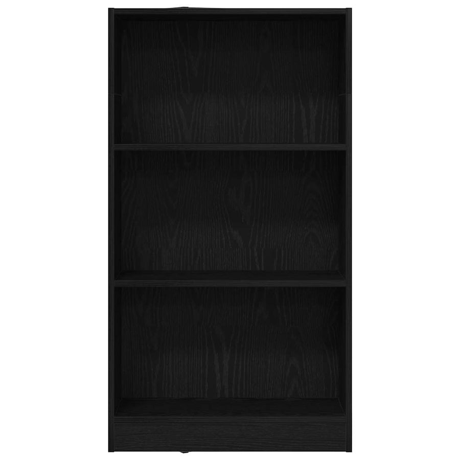 Boekenkast Zwart Eiken 60x24x109 cm Engineered Wood