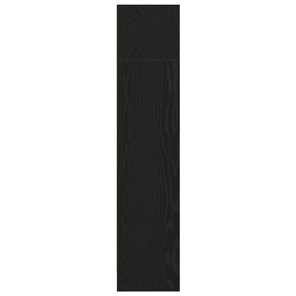 Boekenkast Zwart Eiken 60x24x109 cm Engineered Wood