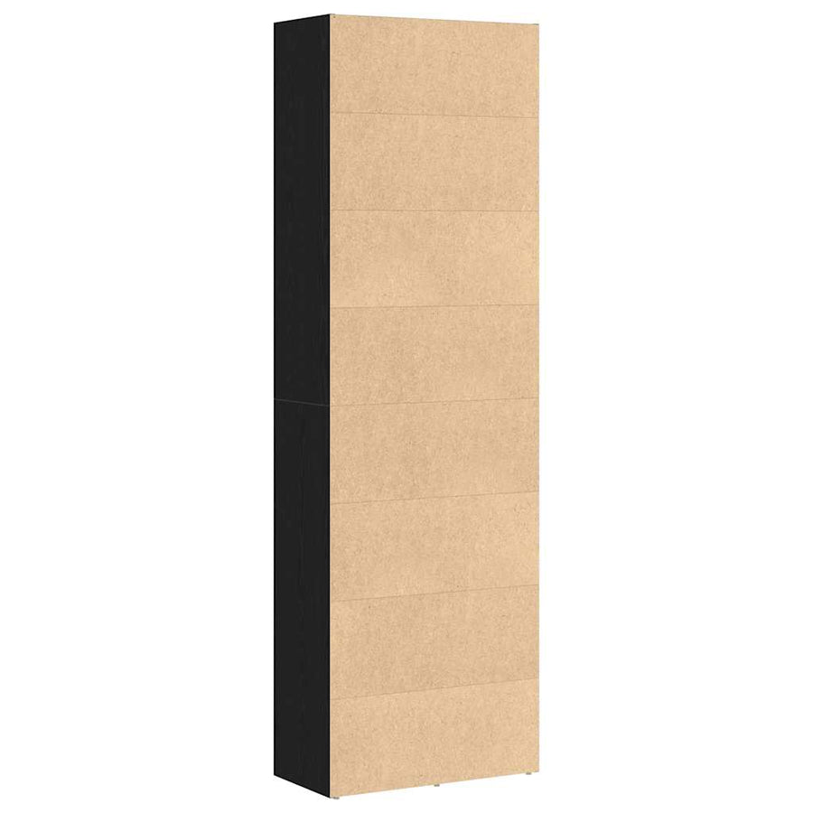 Boekenkast 60X30X Spaanplaat Kleurig Zwart Eiken 60 cm 189 cm