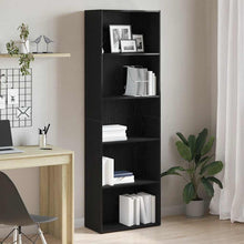 Boekenkast 60X30X Spaanplaat Kleurig Zwart Eiken 60 cm 189 cm