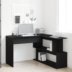 Desk Black Oak 200 x 50 x 76 cm Engineered wood