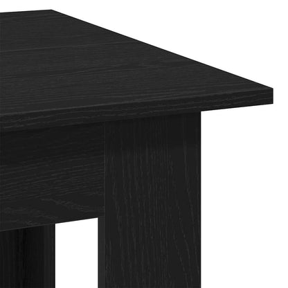 | Salontafel | Zwart eiken 100 x 60 x 42 cm Bewerkt hout
