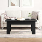 | Salontafel | Zwart eiken 100 x 60 x 42 cm Bewerkt hout