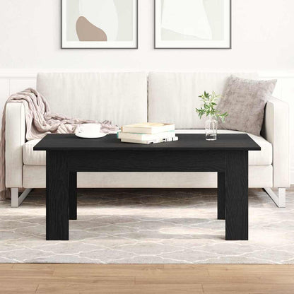 | Salontafel | Zwart eiken 100 x 60 x 42 cm Bewerkt hout
