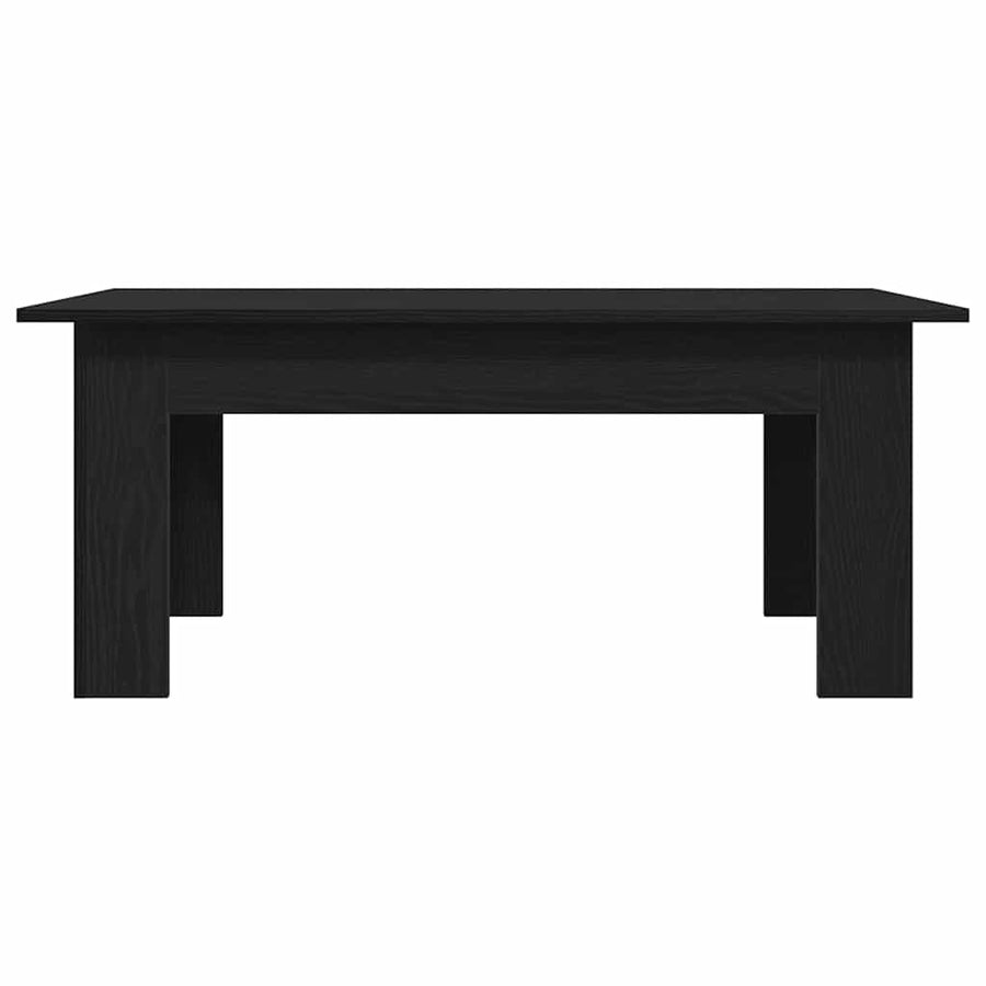 | Salontafel | Zwart eiken 100 x 60 x 42 cm Bewerkt hout