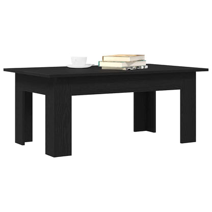 | Salontafel | Zwart eiken 100 x 60 x 42 cm Bewerkt hout