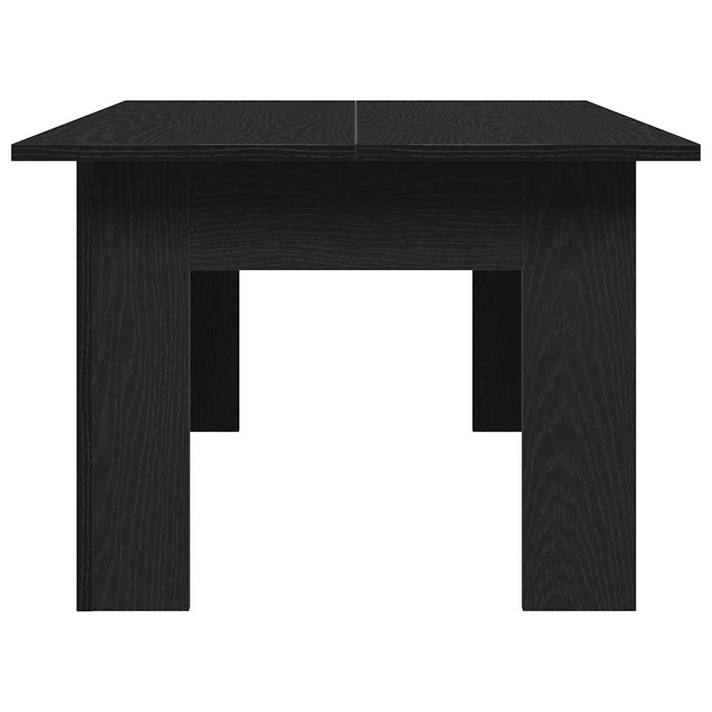 | Salontafel | Zwart eiken 100 x 60 x 42 cm Bewerkt hout