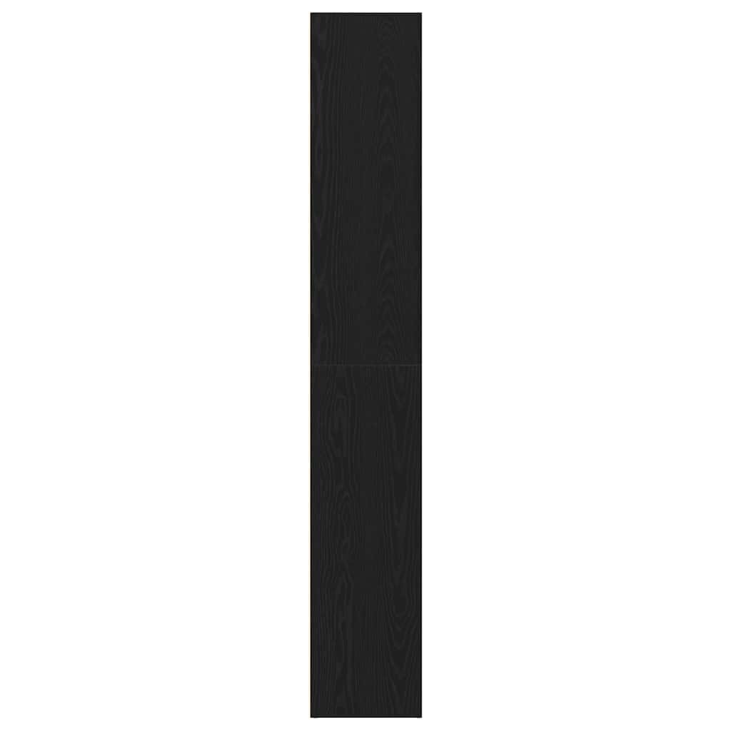 Boekenkast zwart eiken 40x30x189 cm bewerkt hout