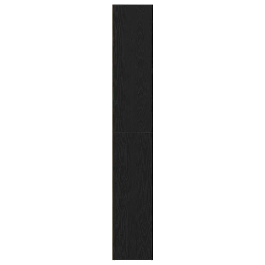 Boekenkast zwart eiken 40x30x189 cm bewerkt hout