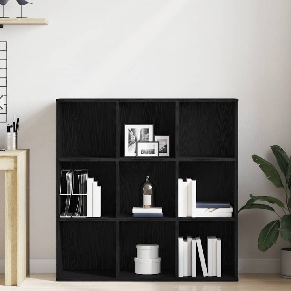 Boekenkast Zwart Eiken 98x29x97,5 cm Engineered Wood