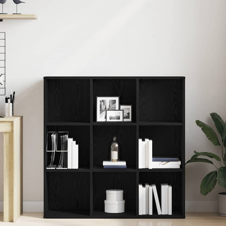 Boekenkast Zwart Eiken 98x29x97,5 cm Engineered Wood